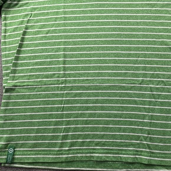 LRG Shirt Adult 2XL XXL Green Striped Henley Short Sleeve Casual Men's - Picture 6 of 14